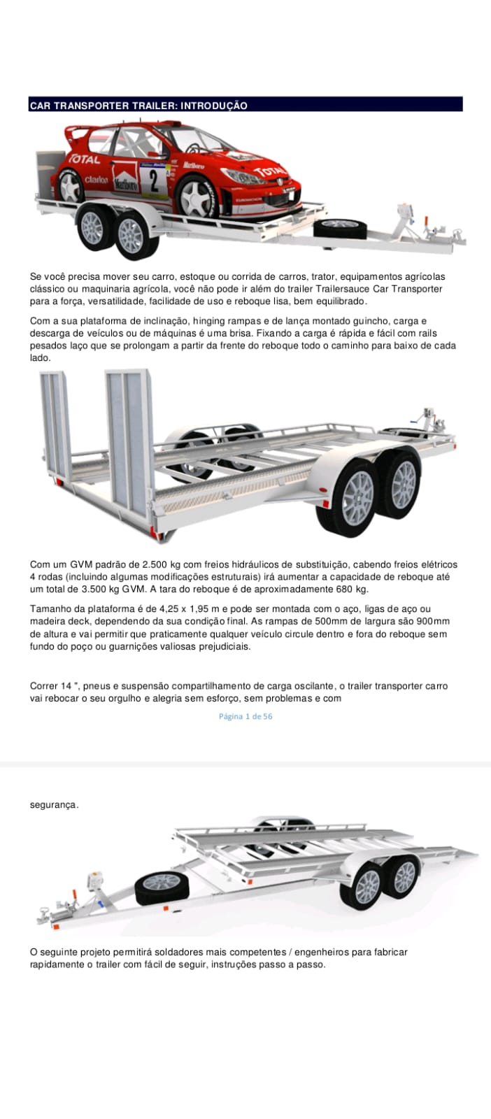 Projeto detalhado: CAR TRANSPORTER